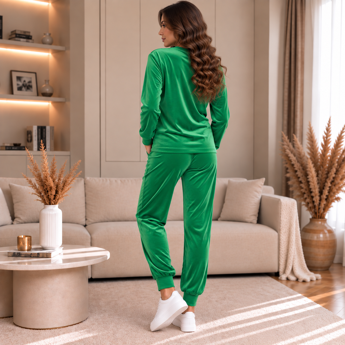 Trening Soft Verde din Catifea