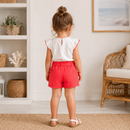 Pantaloni Scurti Fete Bee Corai - imagine 2