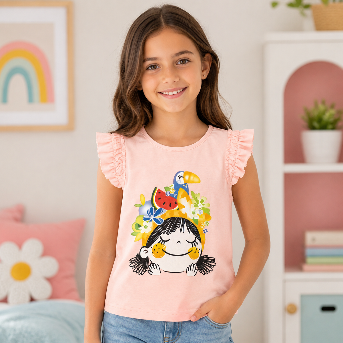 Bluza Smile Fete Piersica