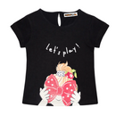 Tricou Play Fete Negru - imagine 3