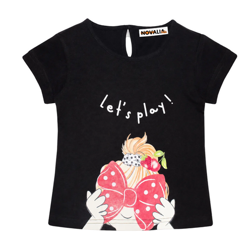 Tricou Play Fete Negru - imagine 3