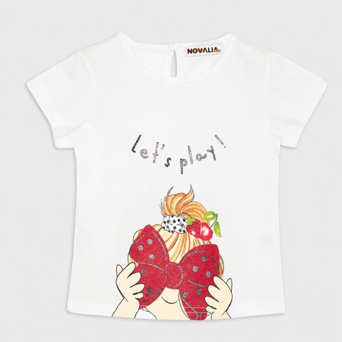 Tricou Play Fete Alb - imagine 3