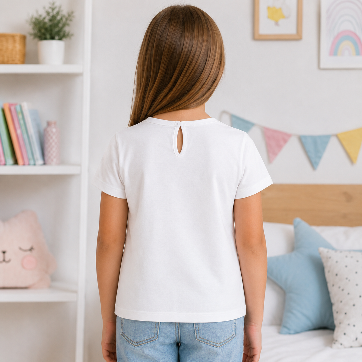 Tricou Play Fete Alb