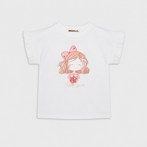 Bluza Hello Fete Alb - imagine 3