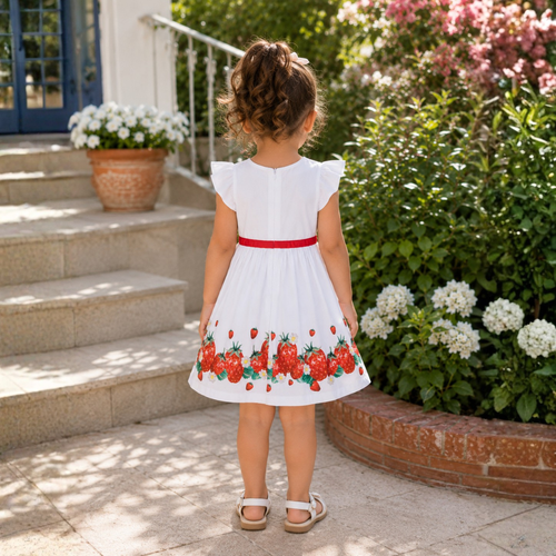 Rochie Red Print Fete - imagine 2