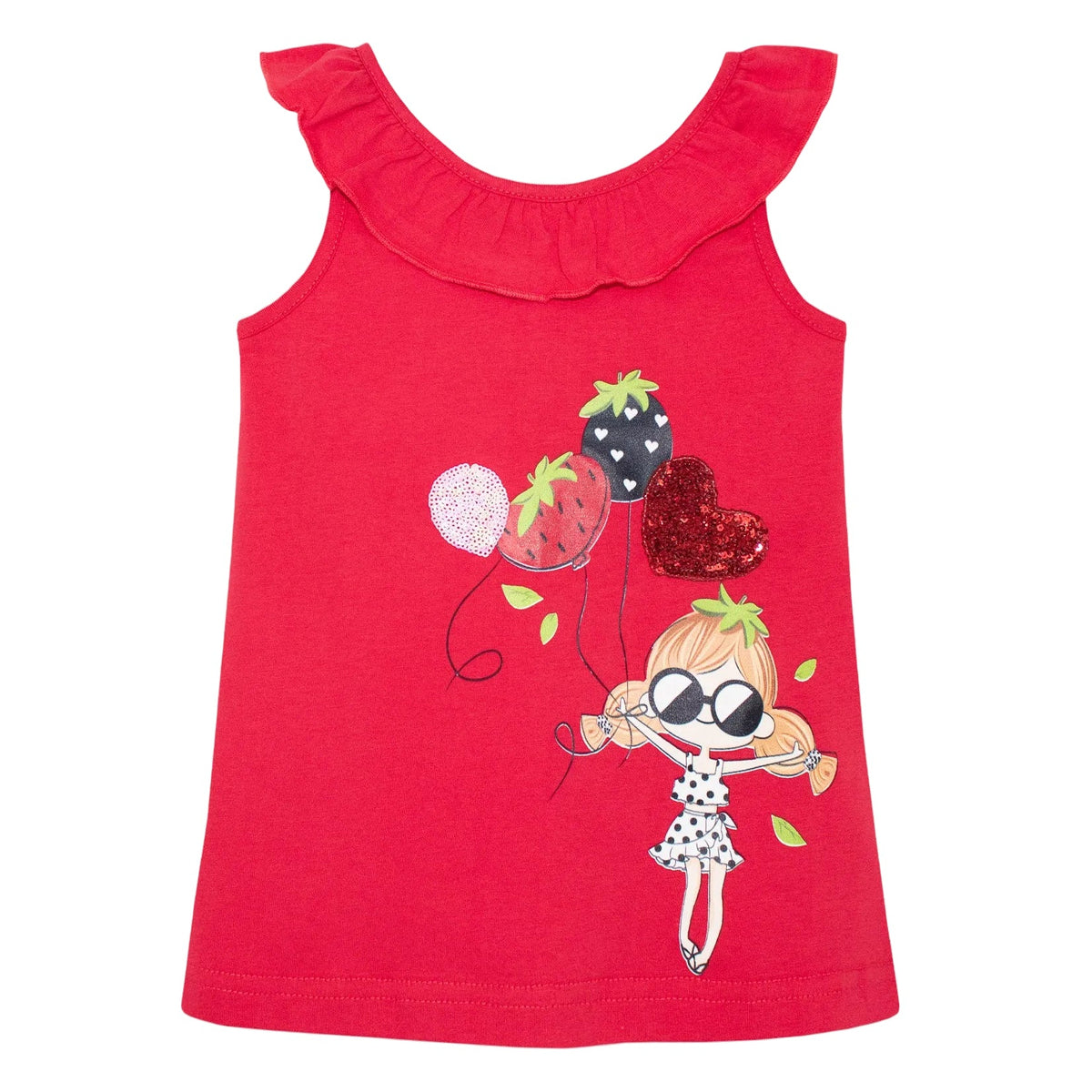 Rochie Baloons Rosu Fete - imagine 3
