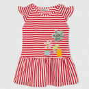 Rochie Fete Flowers Rosu - imagine 3
