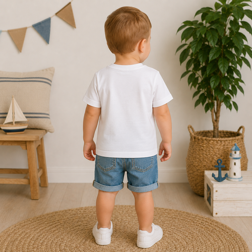 Tricou Baieti Ocean Alb - imagine 3