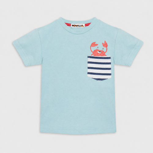 Tricou Baieti Crab Bleu - imagine 3