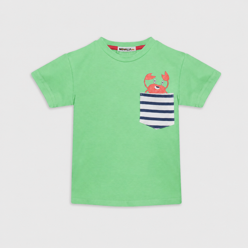 Tricou Baieti Crab Verde - imagine 3