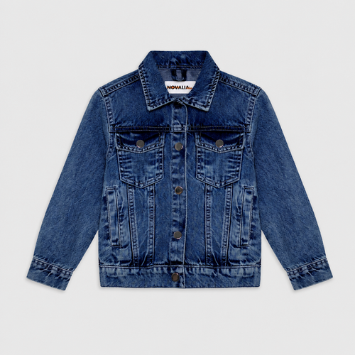 Geaca Blugi Urban Baieti Dark Denim - imagine 3