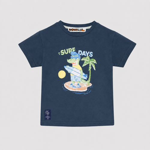 Tricou Baieti Surf Indigo - imagine 3