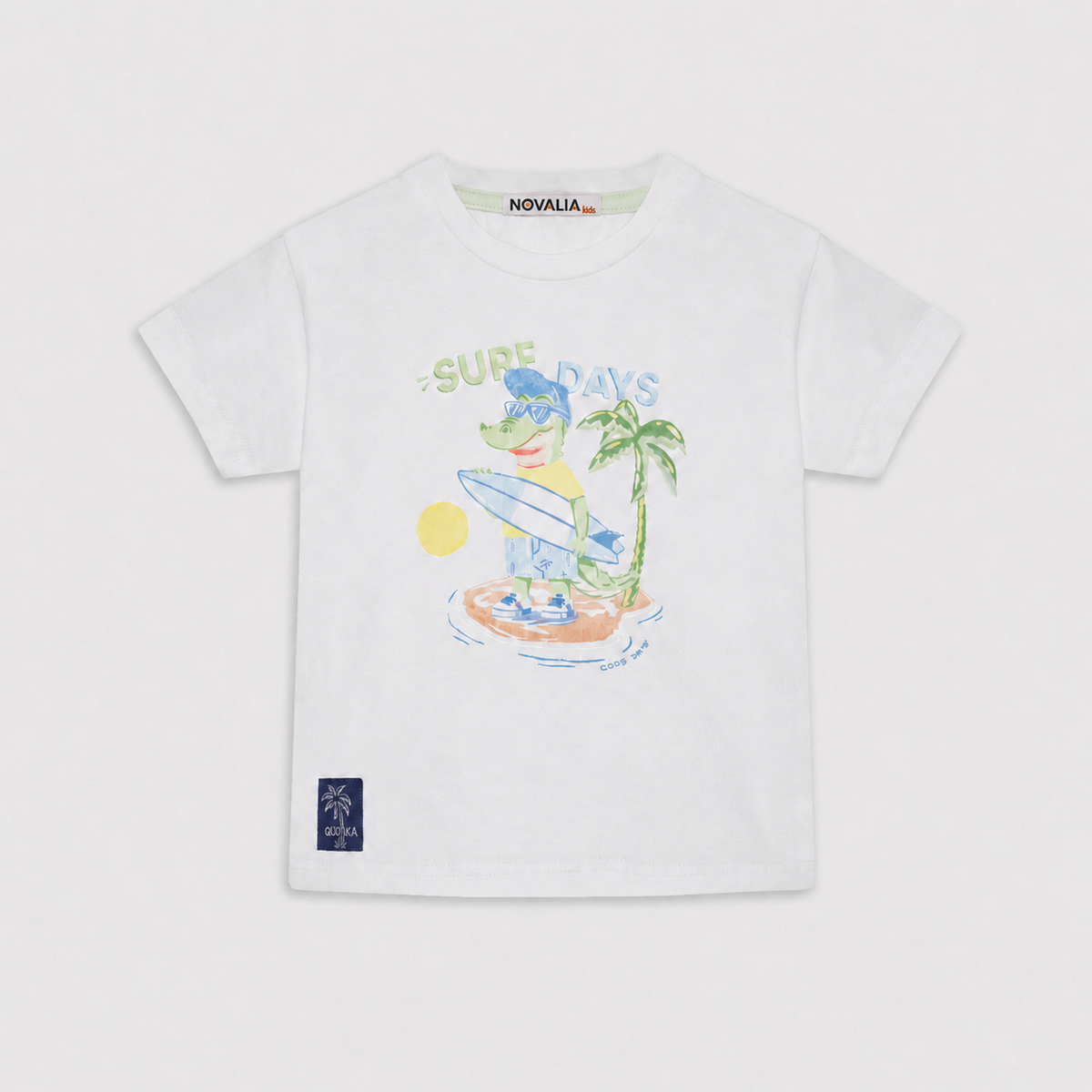 Tricou Baieti Surf Alb - imagine 3