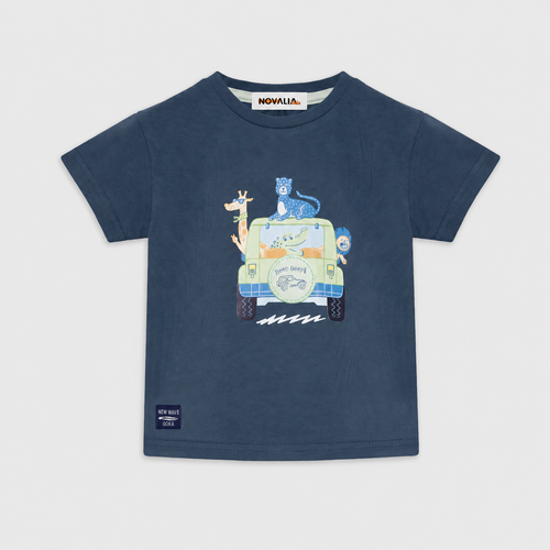 Tricou Baieti Safari Indigo - imagine 3