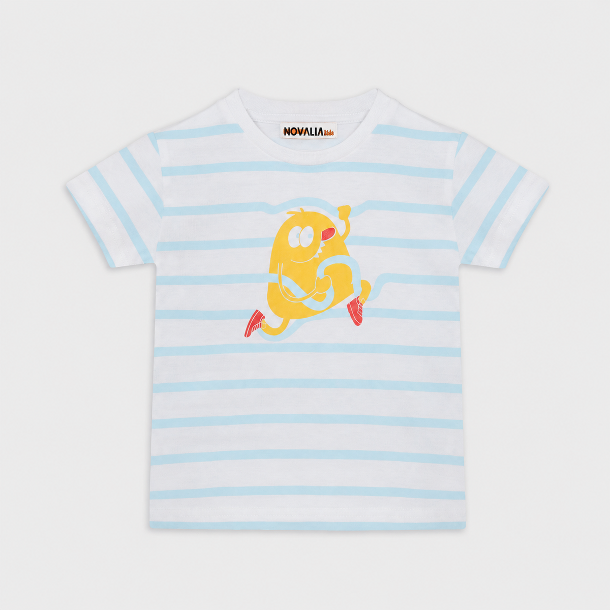 Tricou Baieti Happy Alb - imagine 3