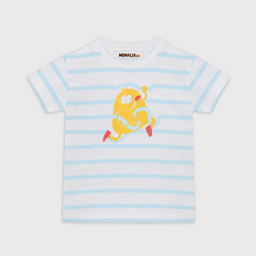 Tricou Baieti Happy Alb - imagine 3