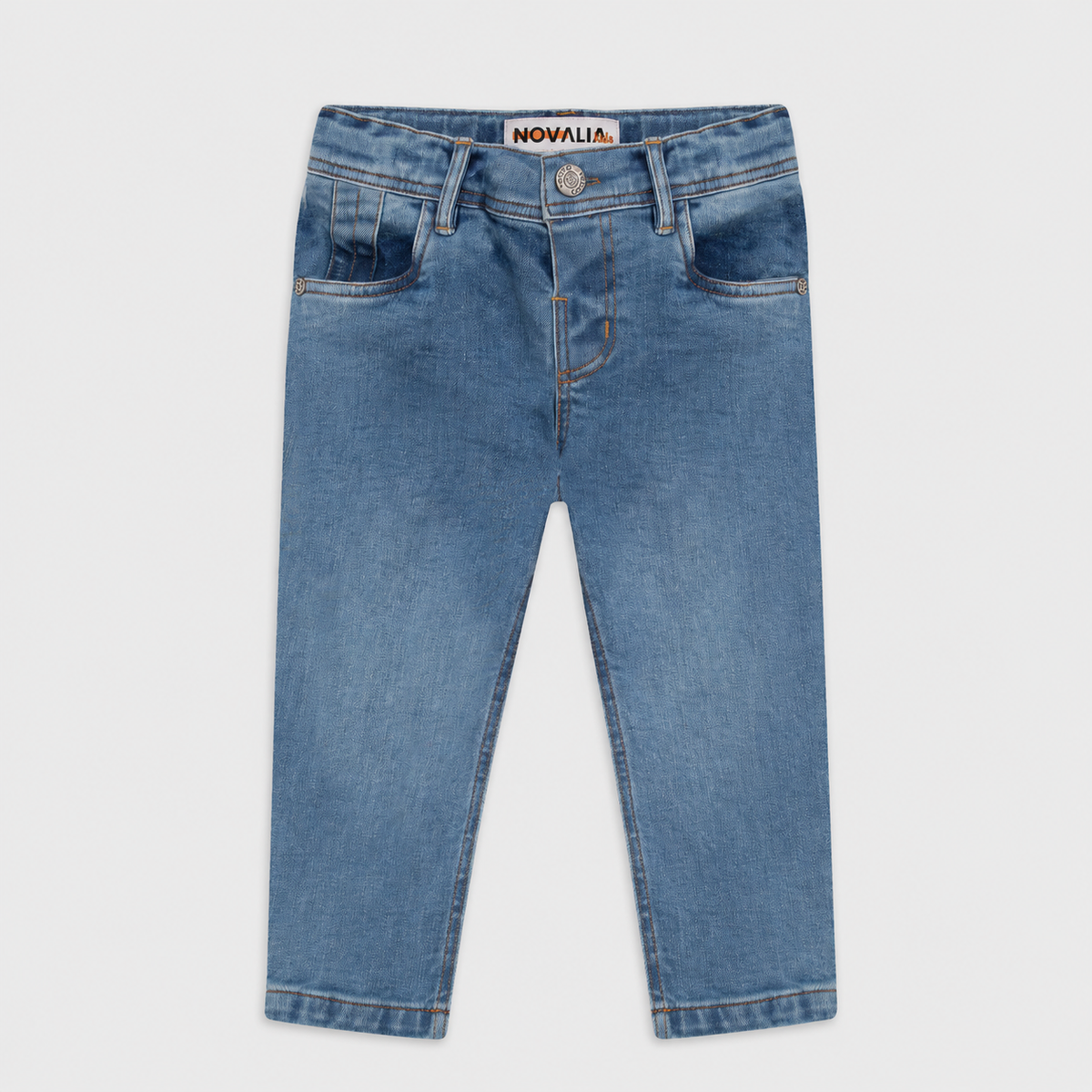 Blugi Baieti Crash Light Denim - imagine 3
