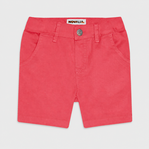 Pantaloni Scurti Baieti Cotton Rosu - imagine 3
