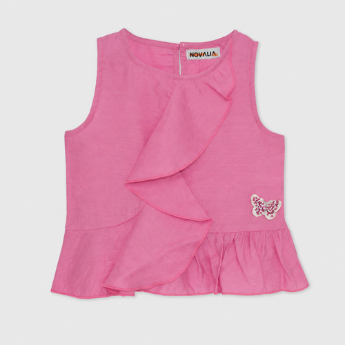 Bluza Fete Butterfly Fucsia - imagine 3