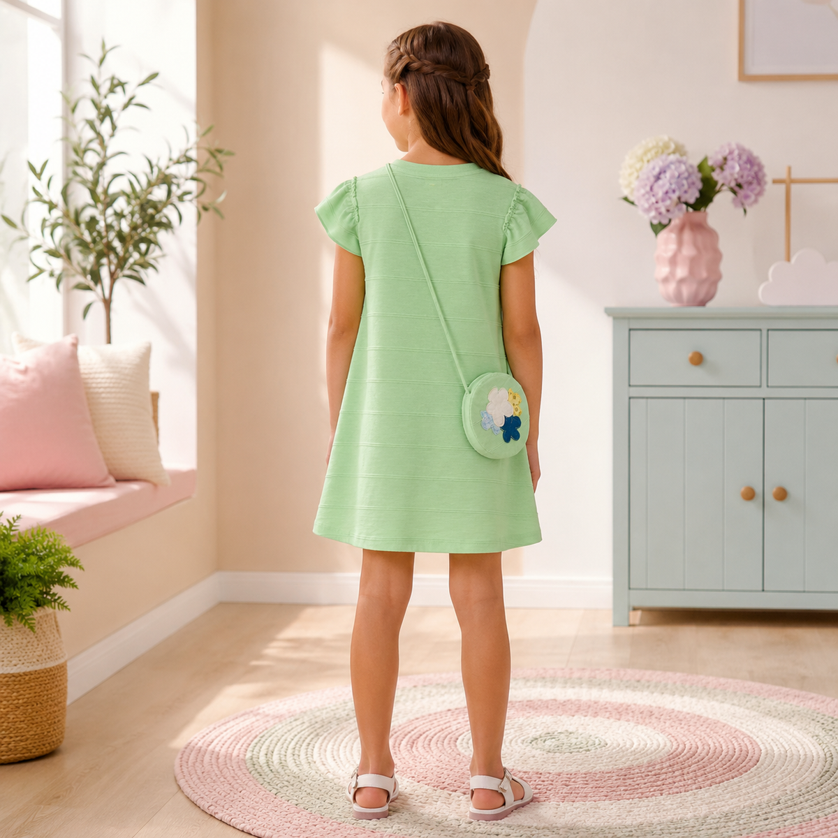 Rochie Flower Menta Fete