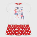 Rochie Chic Style Rosu Fete - imagine 3