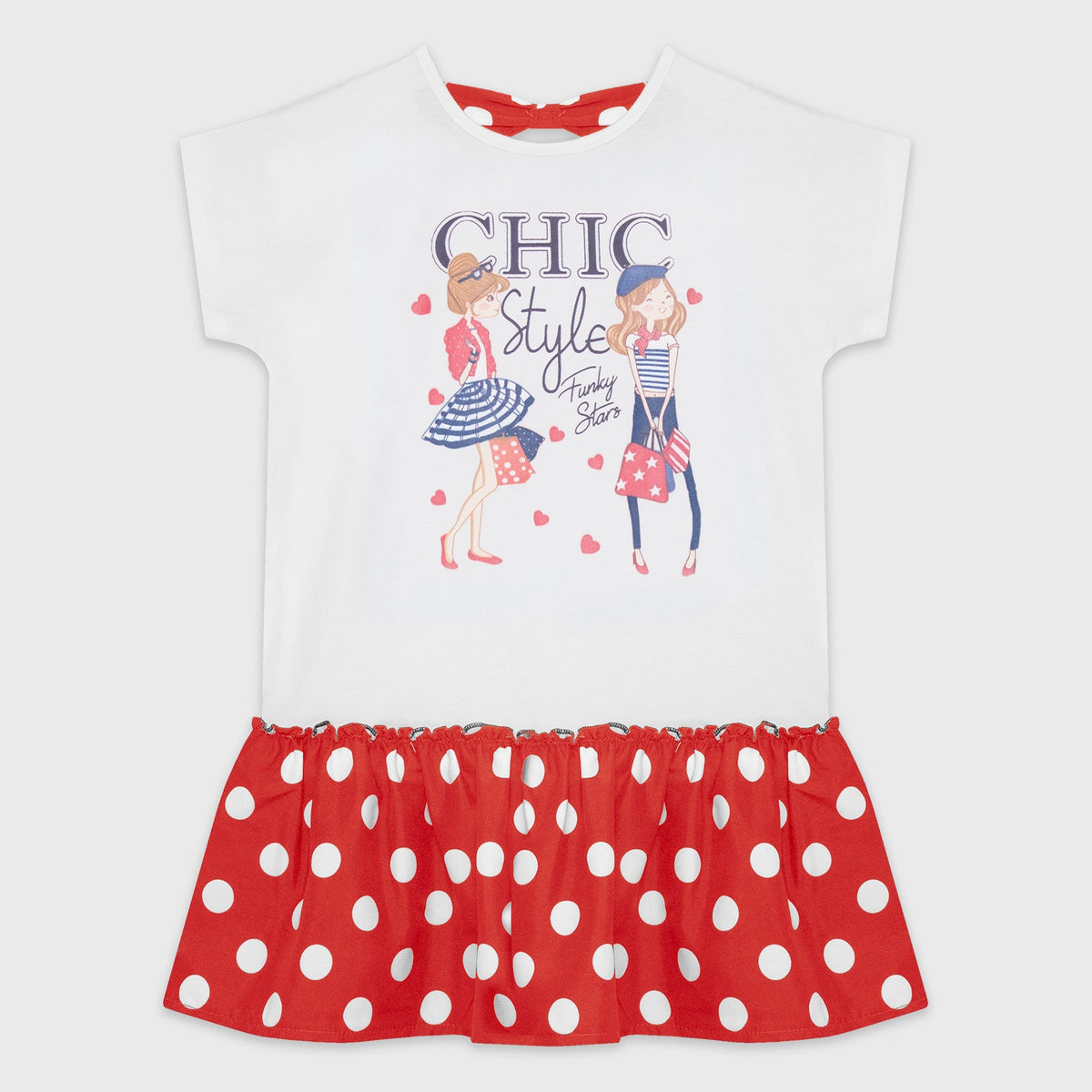 Rochie Chic Style Rosu Fete - imagine 3