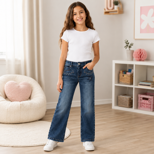 Blugi Fete ZigZag Dark Denim