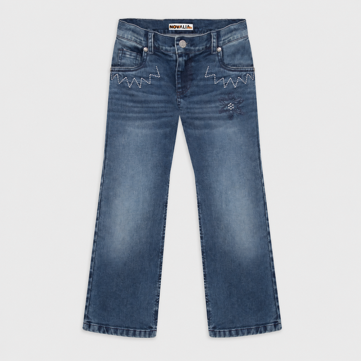 Blugi Fete ZigZag Dark Denim - imagine 3