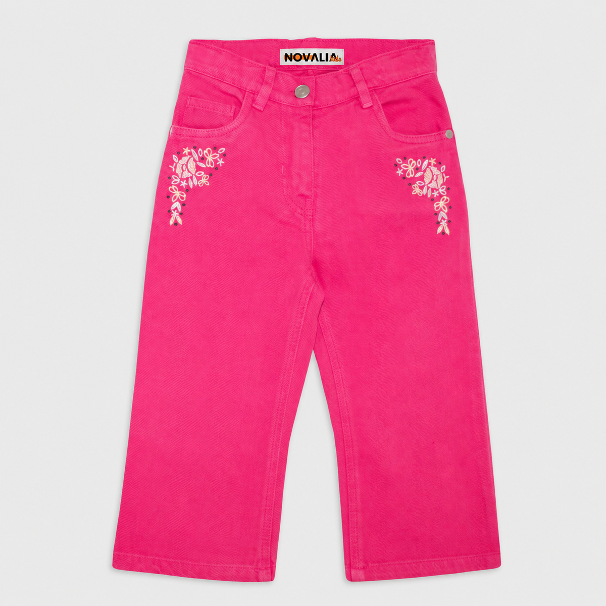 Pantaloni Fete Signs Fucsia - imagine 3