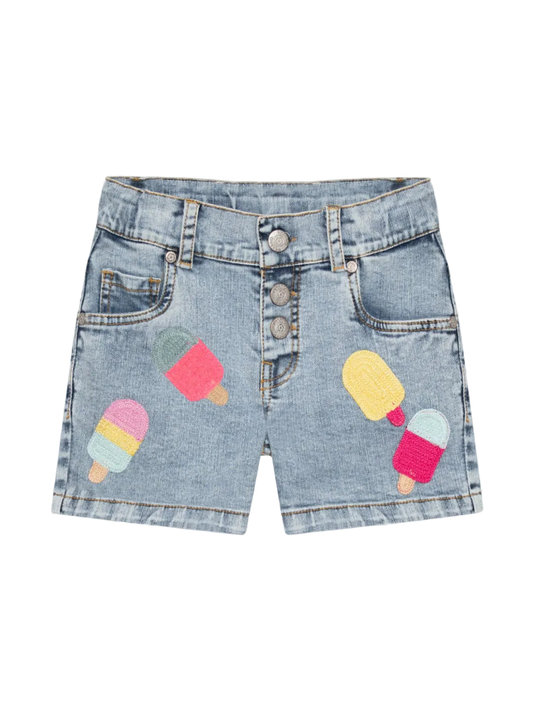 Blugi Scurti Fete IceCream Light Denim - imagine 3
