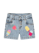 Blugi Scurti Fete IceCream Light Denim - imagine 3
