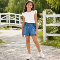 Blugi Scurti Fete Bloom Light Denim