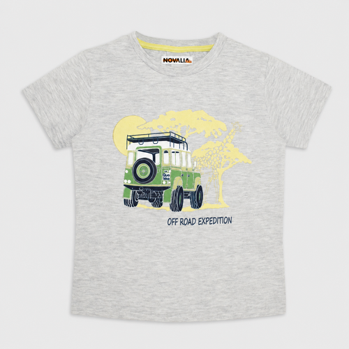 Tricou Off Road Baieti Gri - imagine 3