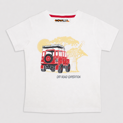 Tricou Off Road Baieti Alb - imagine 3
