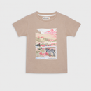 Tricou Baieti Adventure Bej - imagine 3