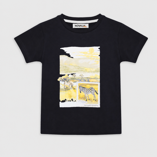 Tricou Baieti Adventure Negru - imagine 2