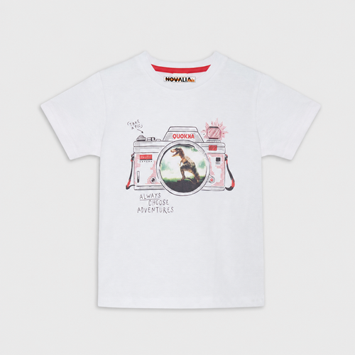 Tricou Dino Baieti Alb - imagine 3