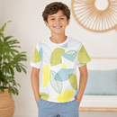Tricou Baieti Leaf Galben