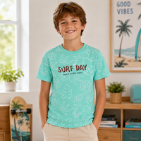 Tricou Surf Day Baieti Verde