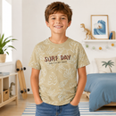 Tricou Surf Day Baieti Bej