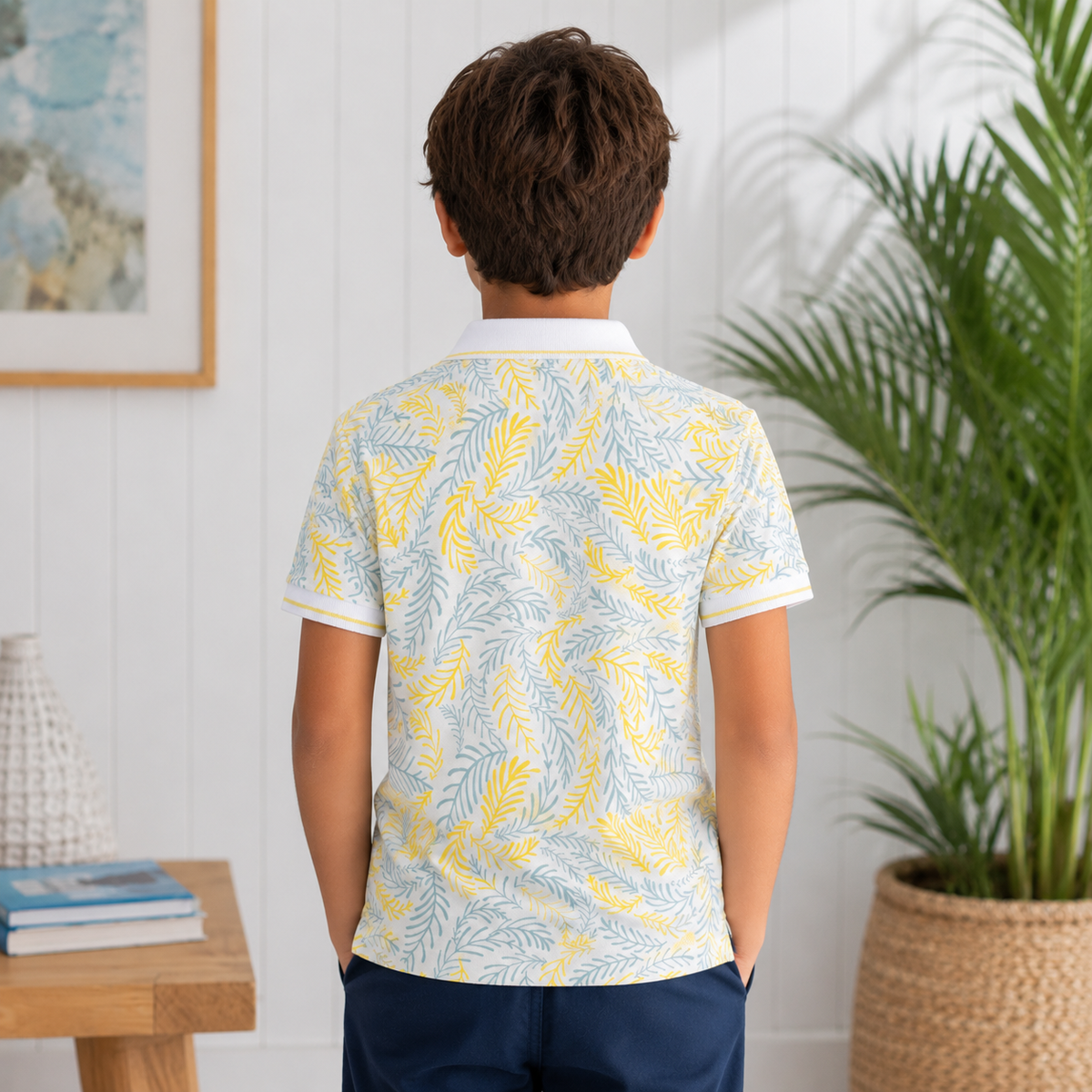 Tricou Polo Galben Baieti