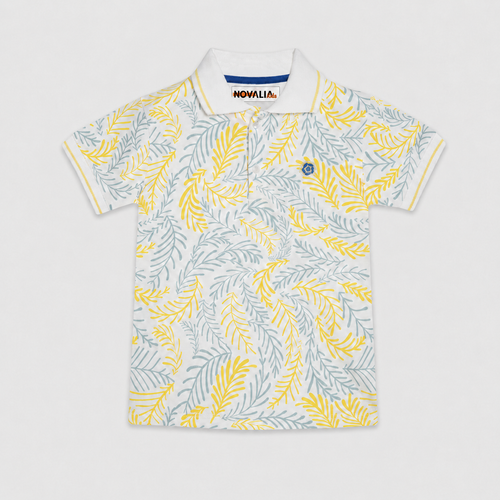 Tricou Polo Galben Baieti - imagine 3