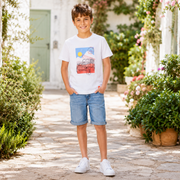Tricou Baieti Road Trip Alb