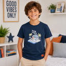 Tricou Baieti Beach Van Petrol
