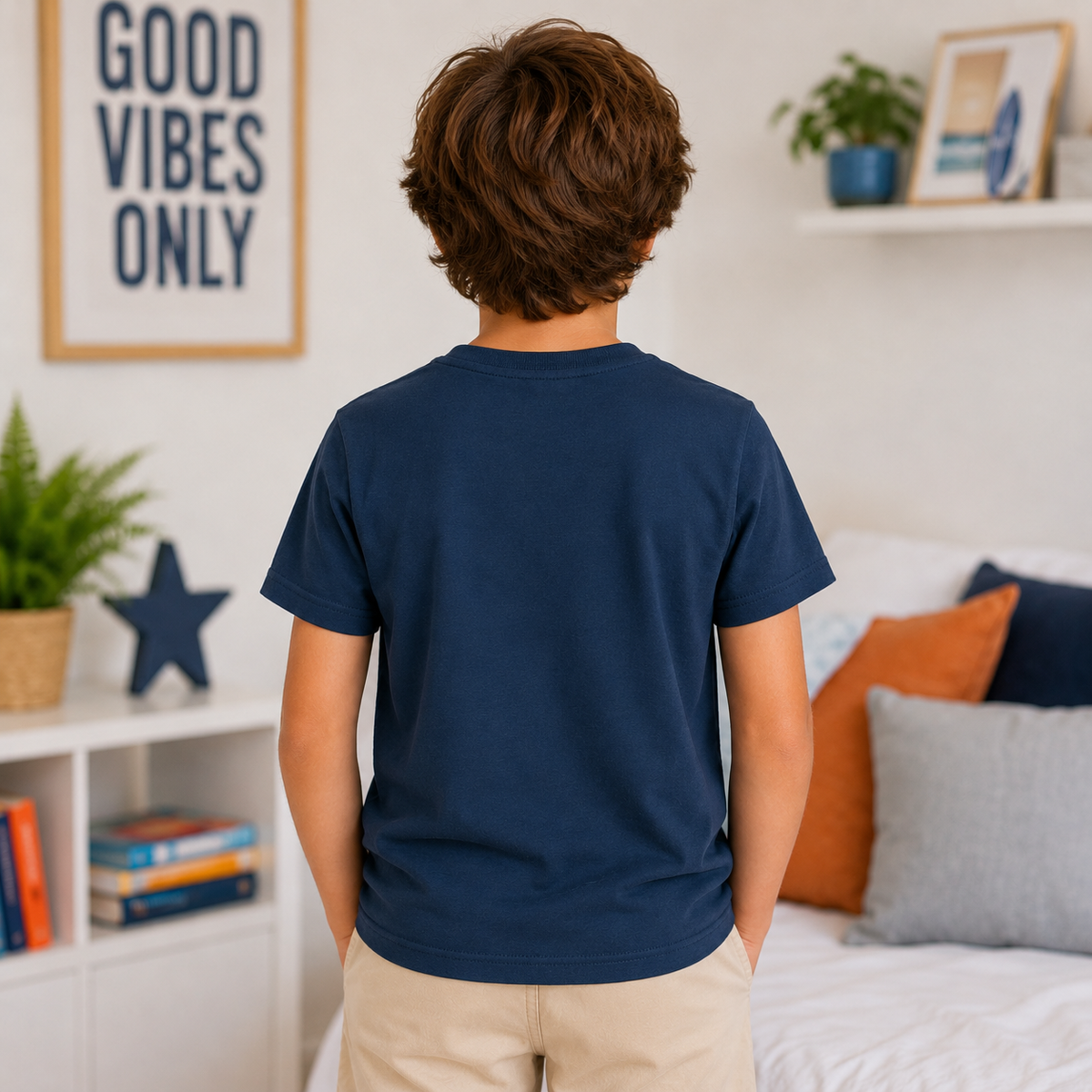 Tricou Baieti Beach Van Petrol
