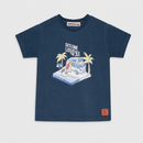Tricou Baieti Beach Van Petrol - imagine 3