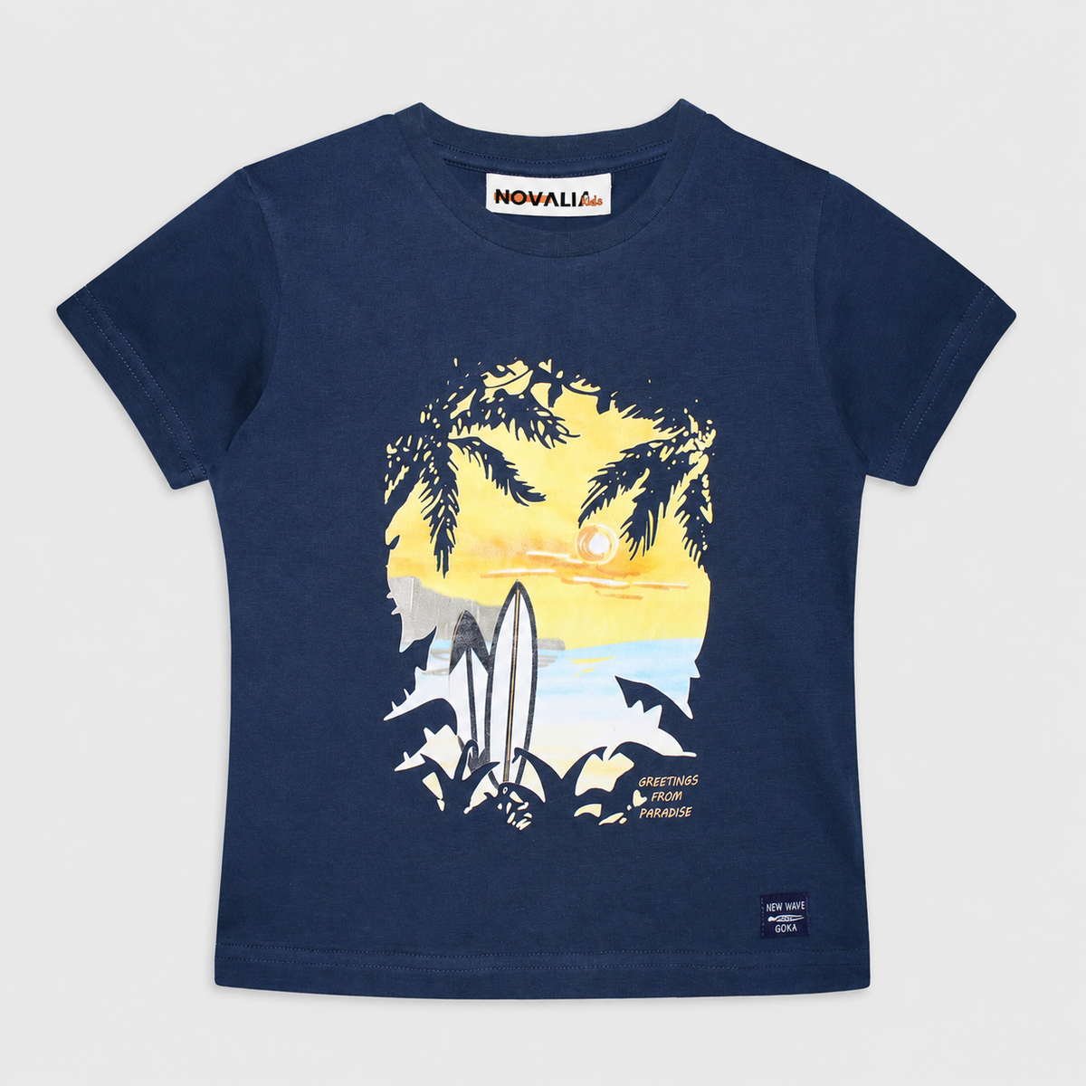 Tricou Beach Navy Baieti - imagine 3