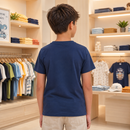 Tricou Beach Navy Baieti - imagine 2