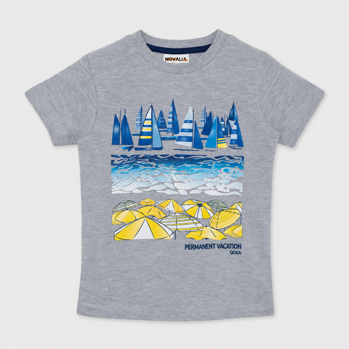 Tricou Baieti Sailor Gri - imagine 3