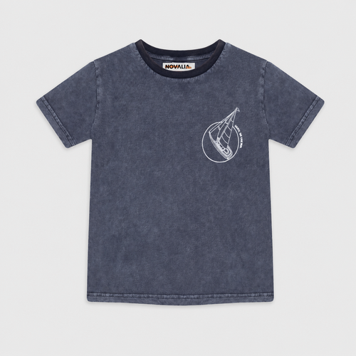 Tricou Boat Navy Baieti - imagine 3